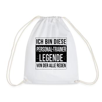 Sport Geburtstag geboren Legende Personal-Trainer - Turnbeutel - Weiß - Vorne