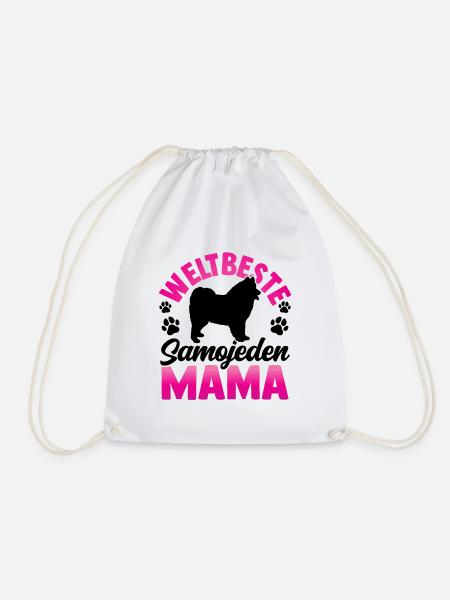 Weltbeste Samojede Mama Samojedenspitz - Turnbeutel - Weiß