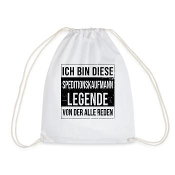 Spediteur Geburtstag geboren Legende - Turnbeutel - Weiß - Vorne
