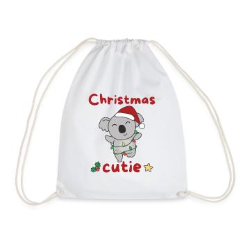 Koala Weihnachten Koalas Christmas Cutie - Drawstring Bag - white - Front
