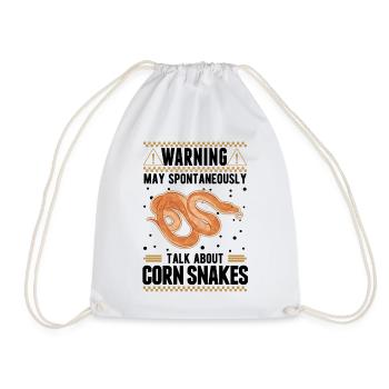 Avertissement Corn Snake Gift Corn Snake - Sac de sport léger - blanc - Devant