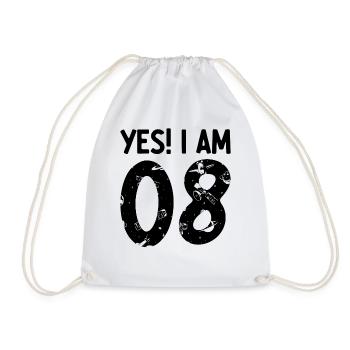 Yes! I Am 8 Years 8 Birthday Kids Space Astronaut - Turnbeutel - Weiß - Vorne