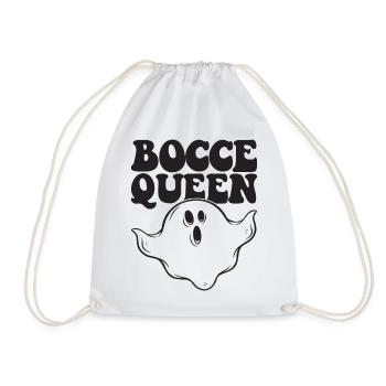 Bocce Queen Boules Ball Halloween Costume Boule - Drawstring Bag - white - Front