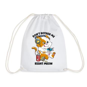 Funny Gaming Cat Lover Kinder Jungen Mädchen Kawaii - Turnbeutel - Weiß - Vorne