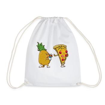 Drôle non à l’ananas sur Pizza Ananas mignon - Sac de sport léger - blanc - Devant