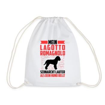 Lagotto Romagnolo schnarcht laut Trüffelhund - Turnbeutel - Weiß - Vorne