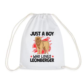 Un seul garçon qui aime Leonberger - Sac de sport léger - blanc - Devant