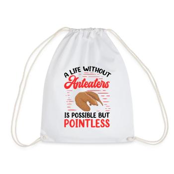 Anteater Life without pygmy anteater - Drawstring Bag - white - Front