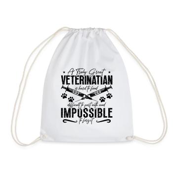 A Truly Great Veterinary Medicine Pet Veterinarian - Drawstring Bag - white - Front