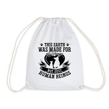 This Earth Was Made Vet Tech Animals Veterinarian - Drawstring Bag - white - Front