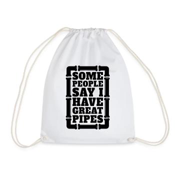 Some People Say Pipefitter Repair Man Pipefitters - Drawstring Bag - white - Front