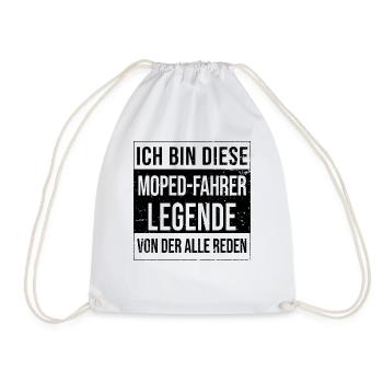 Mopeds-Mofa Geburtstag geboren Legende - Turnbeutel - Weiß - Vorne