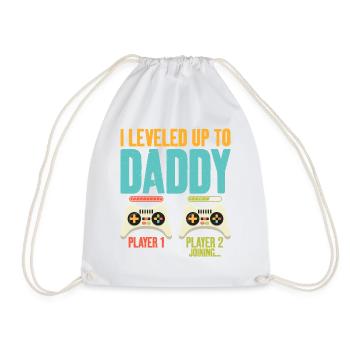 Je suis passé à Daddy Cool Art à bientôt - Sac de sport léger - blanc - Devant
