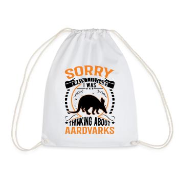 Aardvark Gift Aardvark - Drawstring Bag - white - Front