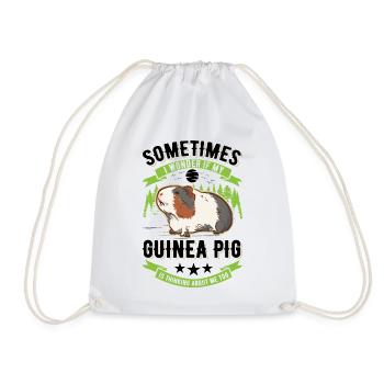 Guinea Pig Gift Guinea Pig - Drawstring Bag - white - Front