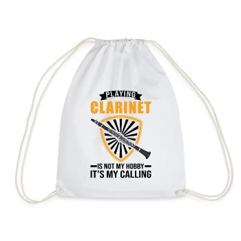 Clarinettes Hobby Clarinettiste Clarinettiste - Sac de sport léger - blanc - Devant