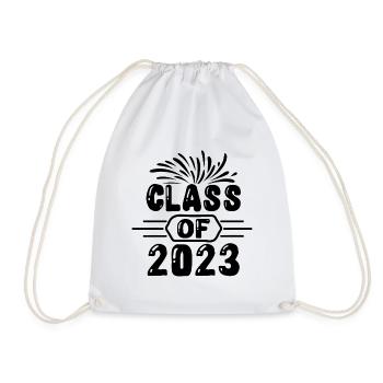 class of 2023 - Drawstring Bag - white - Front