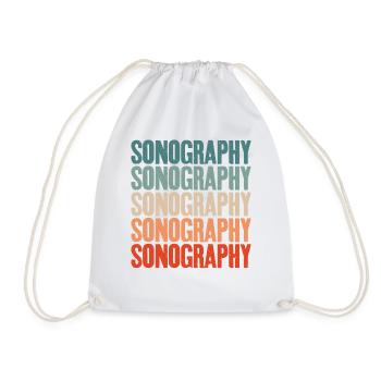 Sonographie Squad Sonographer Ultraschalltechniker - Turnbeutel - Weiß - Vorne
