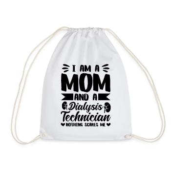 I'm A Mom And A Medical Assistant Dialysis Tech - Drawstring Bag - white - Front