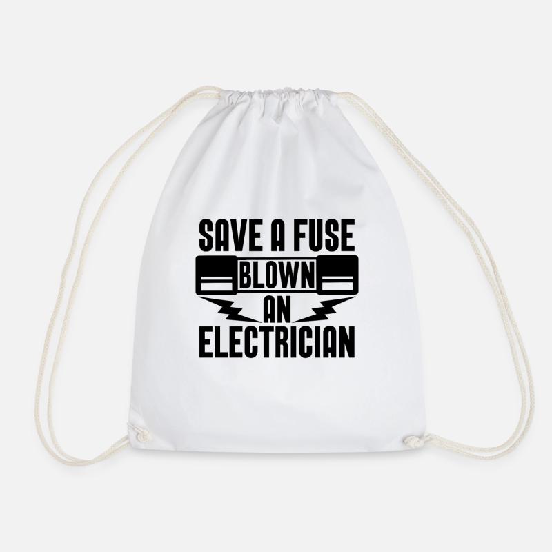 Save A Fuse Electronics Repair Tools Electrician - Turnbeutel - Weiß