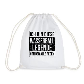 Wasserball-Spieler Geburtstag geboren Legende - Turnbeutel - Weiß - Vorne