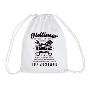 Oldtimer Special Edition Modell 1962 Geburtstag - Turnbeutel - Weiß - Vorne