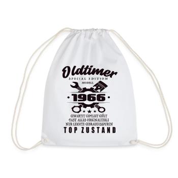 Oldtimer Special Edition Modell 1966 Geburtstag - Turnbeutel - Weiß - Vorne