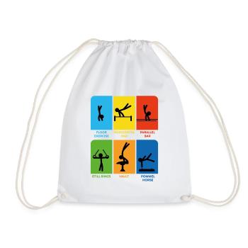 Gymnastique Épreuves de gymnastique masculine Gymnastes - Sac de sport léger - blanc - Devant