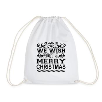 Merry Christmas - Weihnachten - Drawstring Bag - white - Front