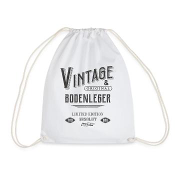 Bodenleger Vintage - Turnbeutel - Weiß - Vorne