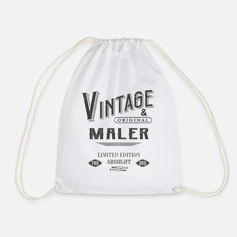 Maler Vintage - Turnbeutel - Weiß