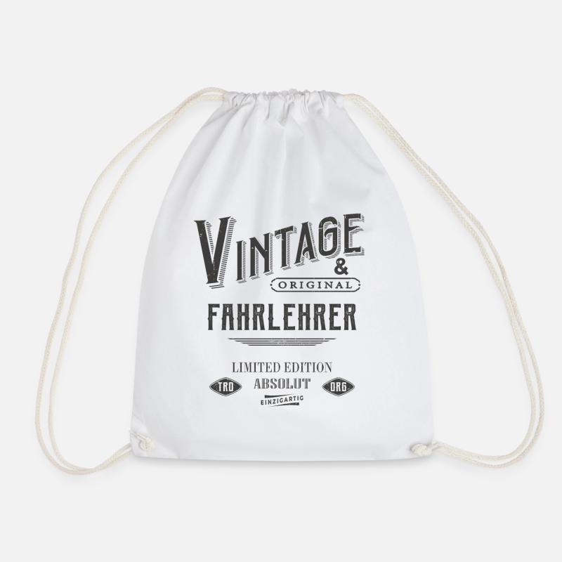 Fahrlehrer Vintage - Turnbeutel - Weiß