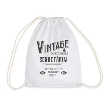 Sekretärin Vintage - Turnbeutel - Weiß - Vorne
