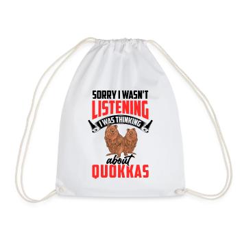 Quokka nicht zugehört Beuteltier Quokka - Turnbeutel - Weiß - Vorne