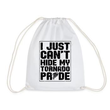 I Just Can't Hide Tornadoes Weather Tornado Chaser - Drawstring Bag - white - Front