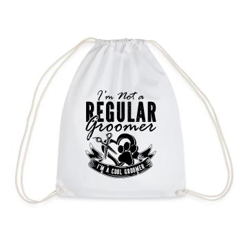 I'm Not A RegularPet Groomer Animal Salon Groomer - Drawstring Bag - white - Front