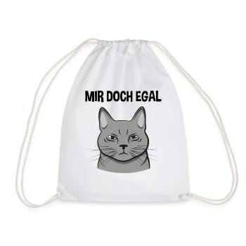 Katze Freches Kätzchen Lustiger Spruch Geschenk - Turnbeutel - Weiß - Vorne