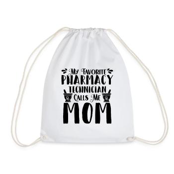 My Favorite Pharmacy Tech Health Care Pharmacist - Drawstring Bag - white - Front