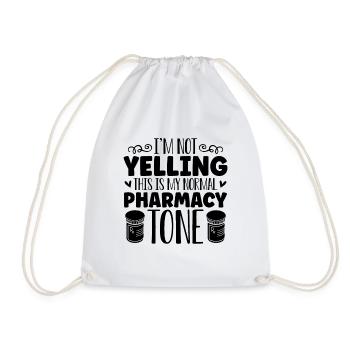 I'm Not Yelling This Health Care Lovers Pharmacist - Drawstring Bag - white - Front