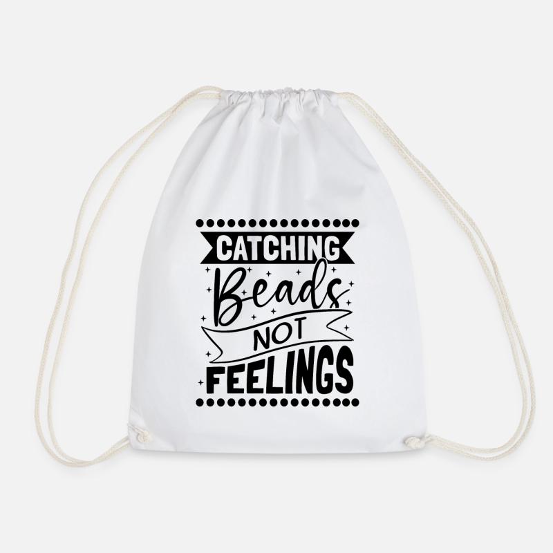 Catching Beads Not Beading Beadwork Jewelry Beader - Turnbeutel - Weiß