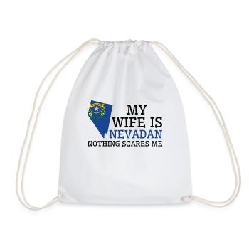 Rien ne me fait peur Nevadan Wife Nevada - Sac de sport léger - blanc - Devant