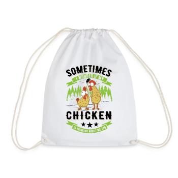 Poulets Élevage de poulets Éleveur de poulet - Sac de sport léger - blanc - Devant