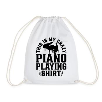 This Is My Crazy Piano Playing Shirt - Piano Playe - Sac de sport léger - blanc - Devant