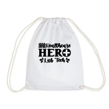 Health Care Hero Scientist Laboratory Technician - Drawstring Bag - white - Front