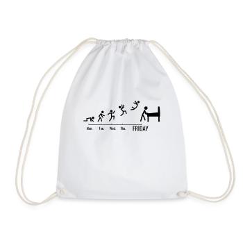 Pinball Machine Arcade Gamer Slots - Drawstring Bag - white - Front
