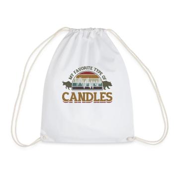 My preferred candlestick type, stock exchange trading - Drawstring Bag - white - Front