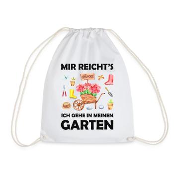 Garten Lustiger Spruch Hobbygärtner Geschenkidee - Turnbeutel - Weiß - Vorne