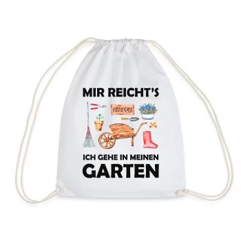 Garten Lustiger Spruch Hobbygärtner Geschenkidee - Turnbeutel - Weiß - Vorne