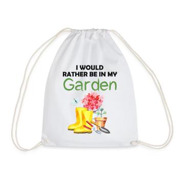 Jardin drôle Dicton Hobby Gardener Idée cadeau - Sac de sport léger - blanc - Devant