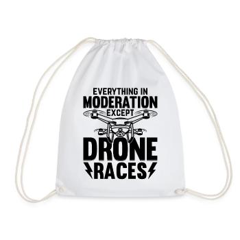 Drone Pilot - Tout avec modération sauf Dron - Sac de sport léger - blanc - Devant